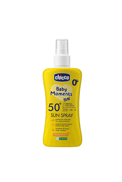 Chicco Spray protectie solara Baby Moments SPF 50+, 150 ml, 0 luni+