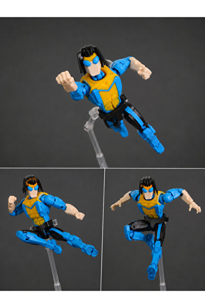 Rüzgar Tasarım Invincible Long Hair Mark All Joints Movable Robot Dummy Actio...