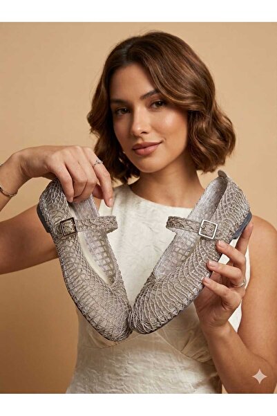 MY STİL MODA Knitted Women's Ballerina Soft Sole Casual Shoes