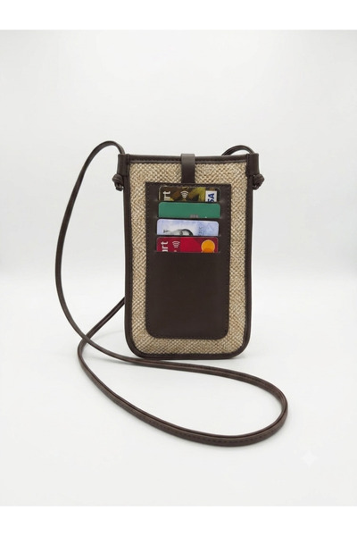 Ose Paris Straw Pattern Phone Bag