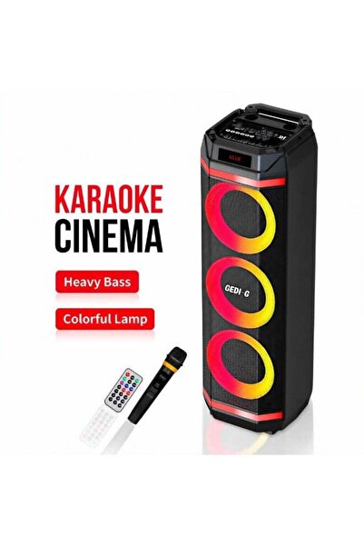 Gedi-g GD-2889 8-Inch x3 Triple Woofer Wireless Portable Party Speaker with R...