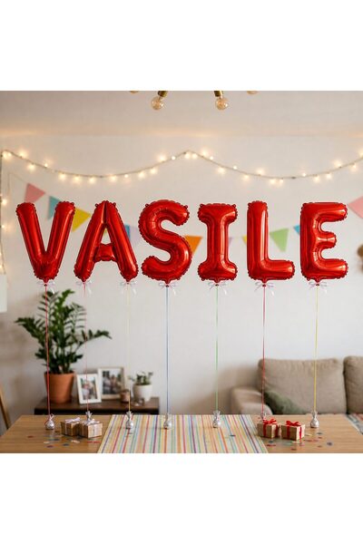 Flippy Baloane Folie Metalizate, Flippy, Set VASILE, Heliu sau Aer, Pai inclu...