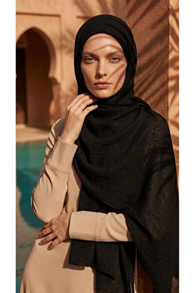 moda nokta Muslin Shawl Elegant and Modern Hijab Shawl Model Is Made from Ori...