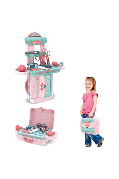 DAMUR Doctor Play Set 975, 3 In 1, Doctor's Kit, 20 Pieces, Versatile Use, Qu...