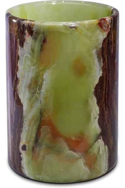 Generic Handmade Luxury Marble Utensil Holder 6.5'' Inches Green Utensil Hold...
