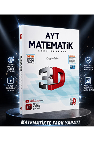 3D Yayınları AYT MATEMATİK SORU BANKASI 2026