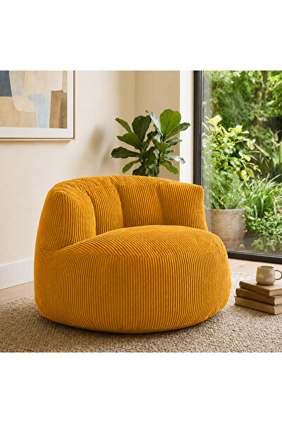 puffiber Premium Yer Pufu Fitilli Kadife Tek Kişilik Relax Koltuk 94x76 Cm