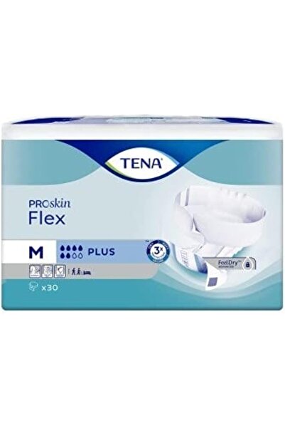 TENA Fleeces Plus Adult Diapers for Incontinence, White, Medium, 30 Count