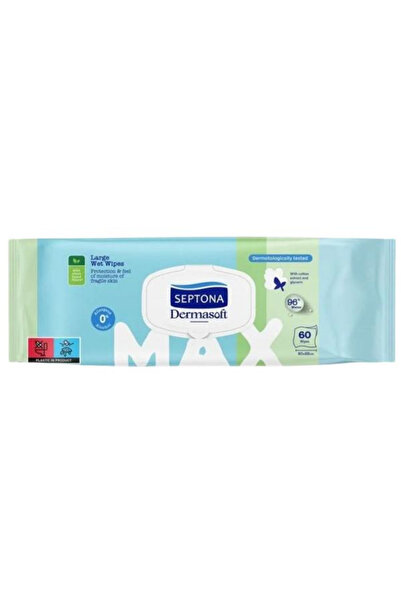 Septona Servetele Umede cu Extract de Bumbac si Glicerina - Dermasoft, 60 buc