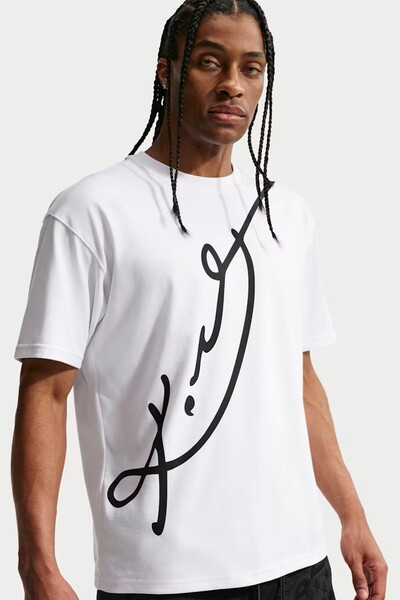 Nike Tricou de baschet NBA Kobe Dri-FIT pentru bărbați, croială lejeră, alb