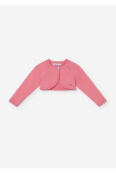 MAYORAL Baby Girl Laced Short Cardigan Pink 306