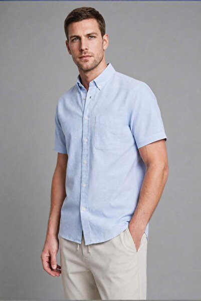 DeFacto Regular Fit 100% Cotton Basic Shirt D7551Ax26Sp
