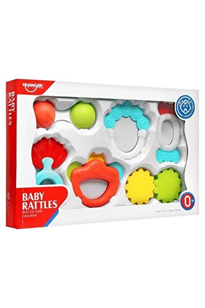 ACTEN HUANGER Baby Rattles Set – 6 Pieces, Safe Sensory & Early Development Toys