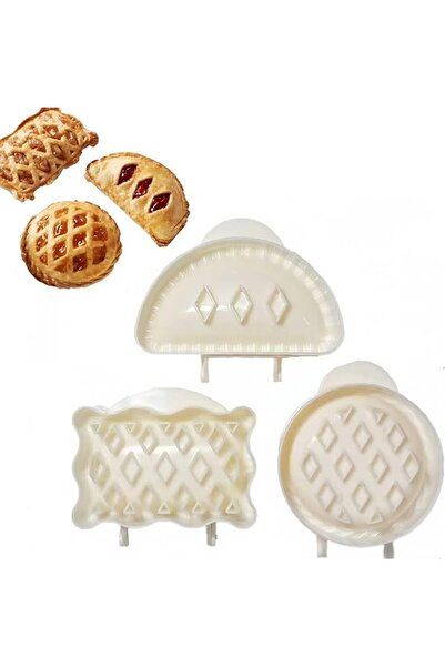The Bros 3-Pack Mini Pie Pans Non-Stick - Multifunctional Dough Presser for B...
