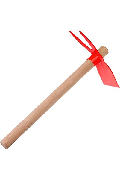 Aseliz Store 40 cm Çift Taraflı Çapa Ahşap Saplı Bahçe Çapası, Bahçe Çapalama Aleti, Toprak Havalandırma ve Ot Temizleme Çapası, Bahçe El Aleti