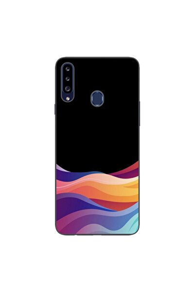 OEM Husa compatibila cu Samsung Galaxy A20S Silicon Gel Tpu Model Neon Waves