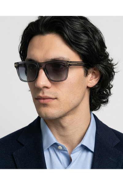 funeyes Bumble Transparent Smoked Rectangular Unisex Sunglasses