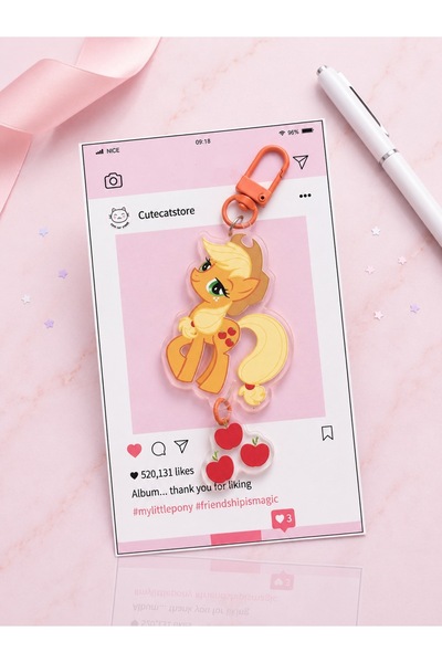 Fivy My Little Pony Applejack Ακρυλικό Μπρελόκ Γούρι