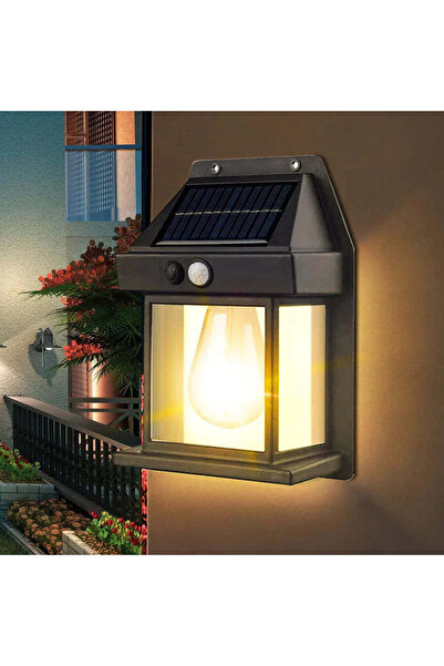 Vivendo Lampa solara bec de perete LED cu senzor de miscare