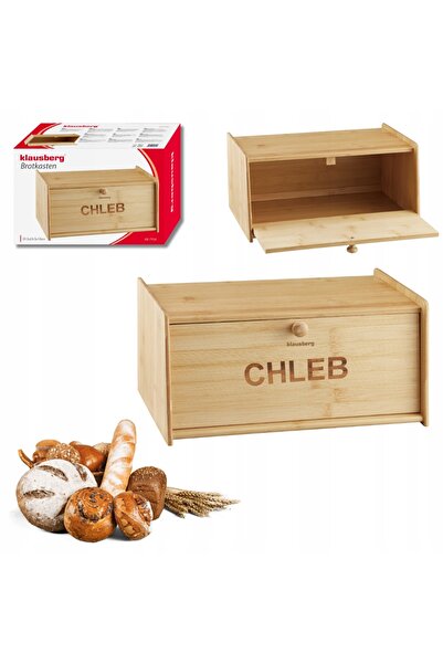 Klausberg Chlebak bambusowy KB-7934 cu inscripția CHLEB |   Design natural