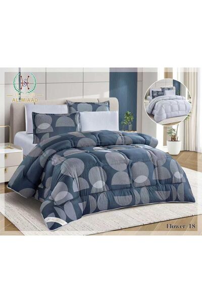 ALMIAAD Double Quilted Double-Sided Puffy Quilt - Soft Microfiber |   Nefren ...