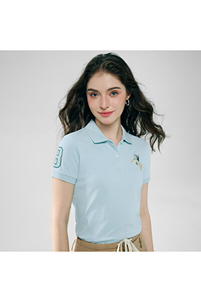 Giordano Women’s Slim Fit Embroidered Napoleon Polo