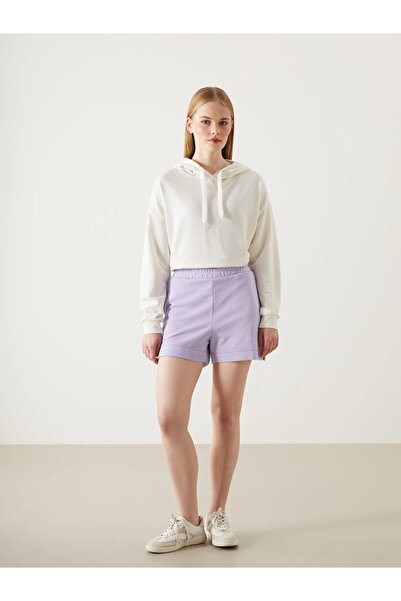 LC Waikiki Lilac Elastic Waist Women's Shorts