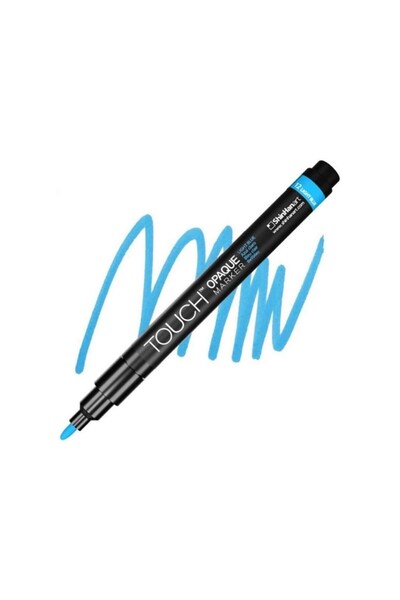 Shinhan Art Touch Opaque Marker Acrylic Pen Fine 0.8-1.3 mm Light Blue