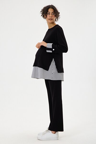 KATLİN MATERNİTY WEAR Maternity 2-Piece Set Oysho Fabric, Skirt with Striped ...