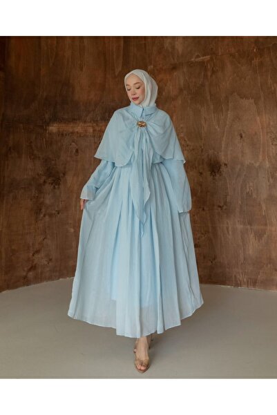 Lovely butik Kadın Pelerinli Elbise