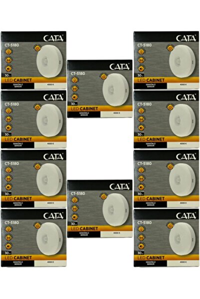 MMinora CT-5180 LED Kabin Aydınlatması, 30 lm, 4000K, Mıknatıslı, Sensörlü, B...