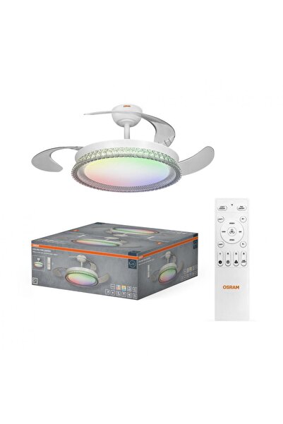 Osram Ventilator de tavan cu lumină LED Cierzo, cu telecomandă, CCT, reglabil...