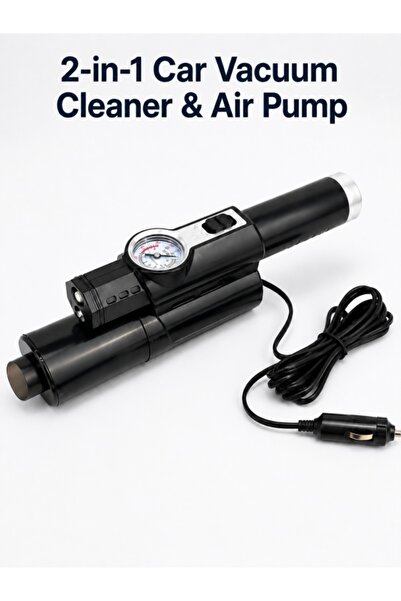 Kijarda 2-in-1 Portable Car Vacuum Cleaner and Tire Inflator, 120W Car Air Pu...