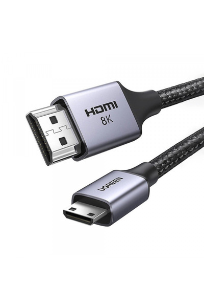 Ugreen Cablu Video HD163, miniHDMI - HDMI, 8K, 2m, Gri