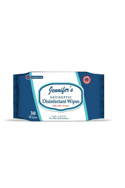 Jennifer's Antiseptic Disinfectant Wipes, 30s