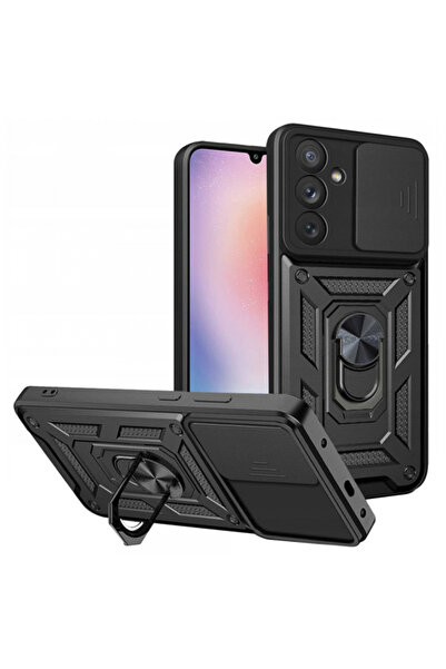 Techsuit Case for Samsung Galaxy A24 4G A245, Techsuit, CamShield, Black