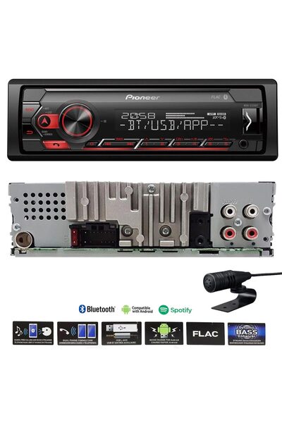 Pioneer MVH-S320BT Bluetooth USB'li Oto Teyp Digicom Garantili