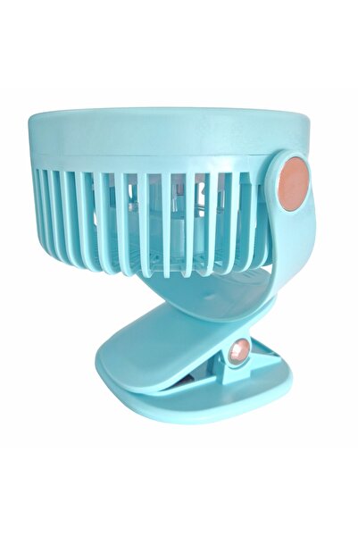 Naimeed Company Ventilator, alimentat prin USB, Naimeed D5884, Turcoaz, 170x200x120mm