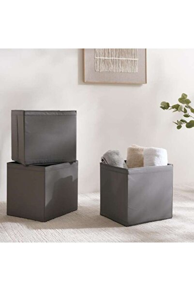 PAN HOME Ease 3-piece Foldable Storage Box 31x34x33cm - Grey