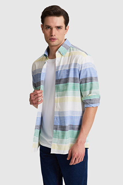 U.S. Polo Assn. Men's Saks Long Sleeve Shirt 50263207-Vr045