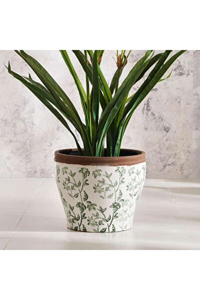 PAN HOME Alban Ceramic Planter 33x33x27cm - Green