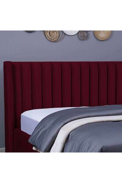 PAN HOME VENUS HEADBOARD VELVET MAROON L-200 : H-125 CM