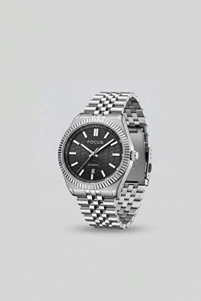 ablukaonline Men's Steel Cord Round Analog Wrist Watch Silver/Black