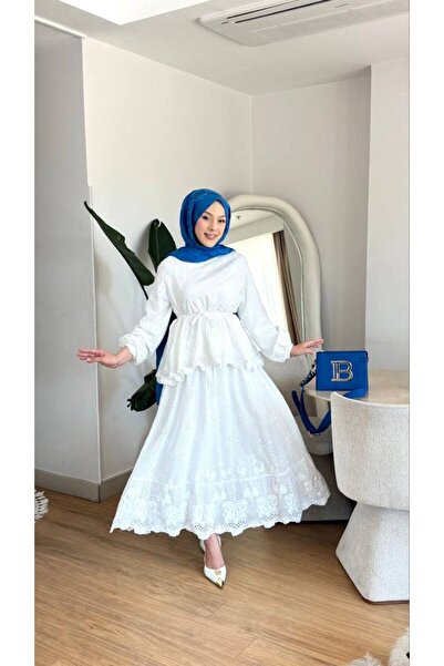 NİLNUR MODA طقم أزرا فيستو للموسم الجديد مبطن