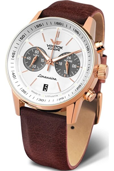 Vostok Europe VK64-560B692 ceas clasic maro pentru bărbați.