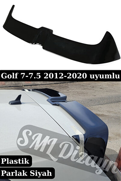 SML Dizayn VW Golf 7 - 7.5 Uyumlu Oettinger Stil Martı Spoiler - Parlak Siyah...