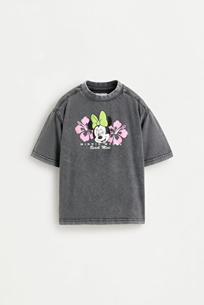 LEFTIES Soluk efekli Minnie Mouse ©Disney t-shirt