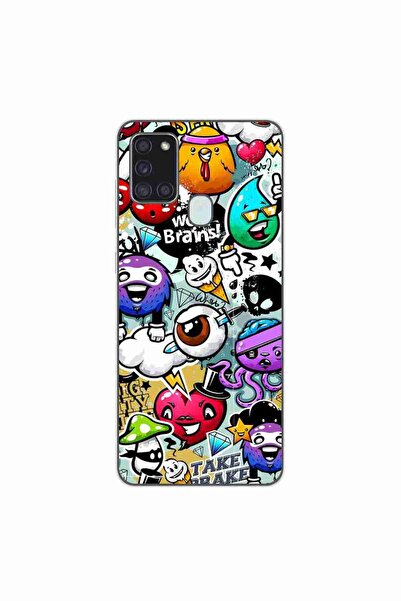 OEM Husa compatibila cu Samsung Galaxy A21s Silicon Gel Tpu Model Pop Art Gra...