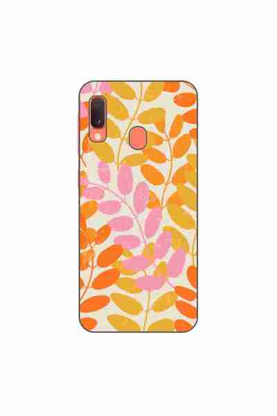 OEM Husa compatibila cu Samsung Galaxy A20e Silicon Gel Tpu Model Summer Leaves