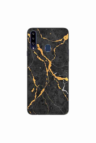 OEM Case compatible with Samsung Galaxy A20S Silicon Gel Tpu Model Noir Gold ...